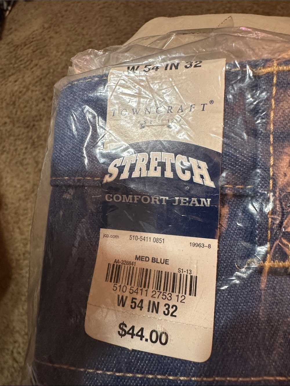 Towncraft Men’s Stretch Comfort Jeans - Medium Blue